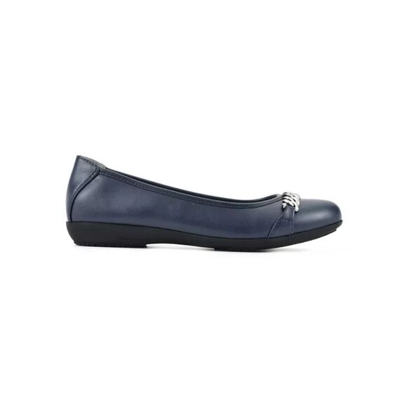 Cliffs by White Mountain Charmed Ballet Flats 7 Navy MSRP $90 - Picture 4 of 4